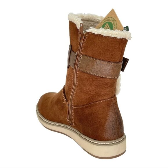 White Mountain Taite Brown Faux Leather Womens Ankle Boots Size 5.5M - Picture 9 of 13